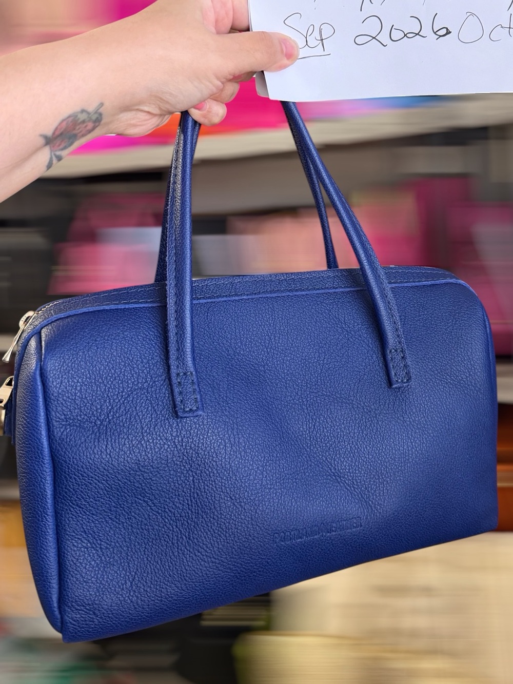 Portland leather goods OS Oversized Sloan Cobalt Crossbody bag